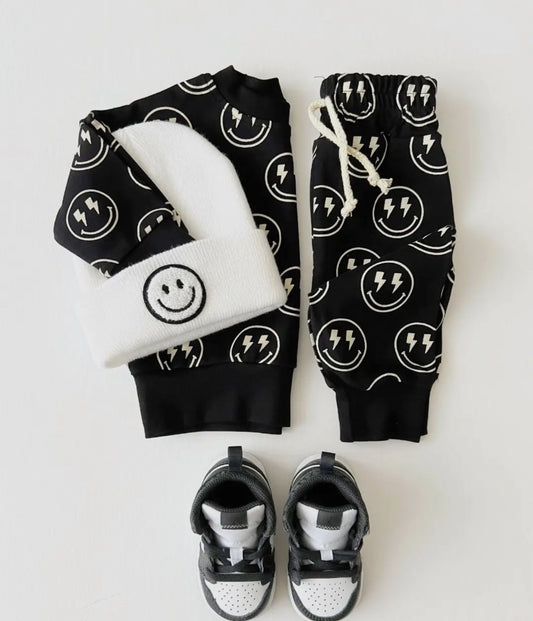 Electric smiles jogger set