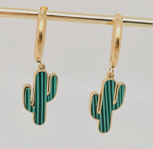 Cactus earrings