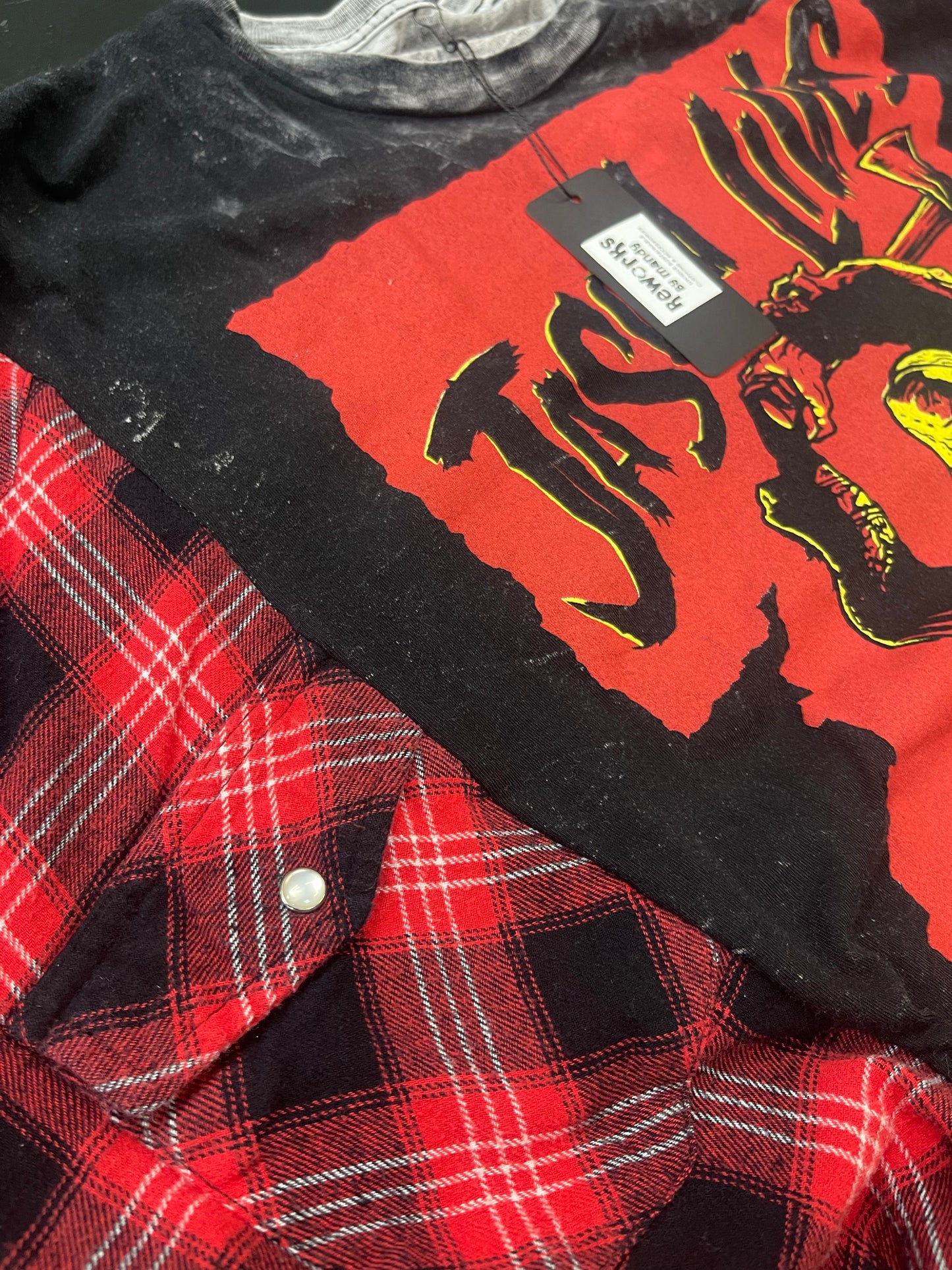 Reworked Jason One of a Kind Flannel Shirt