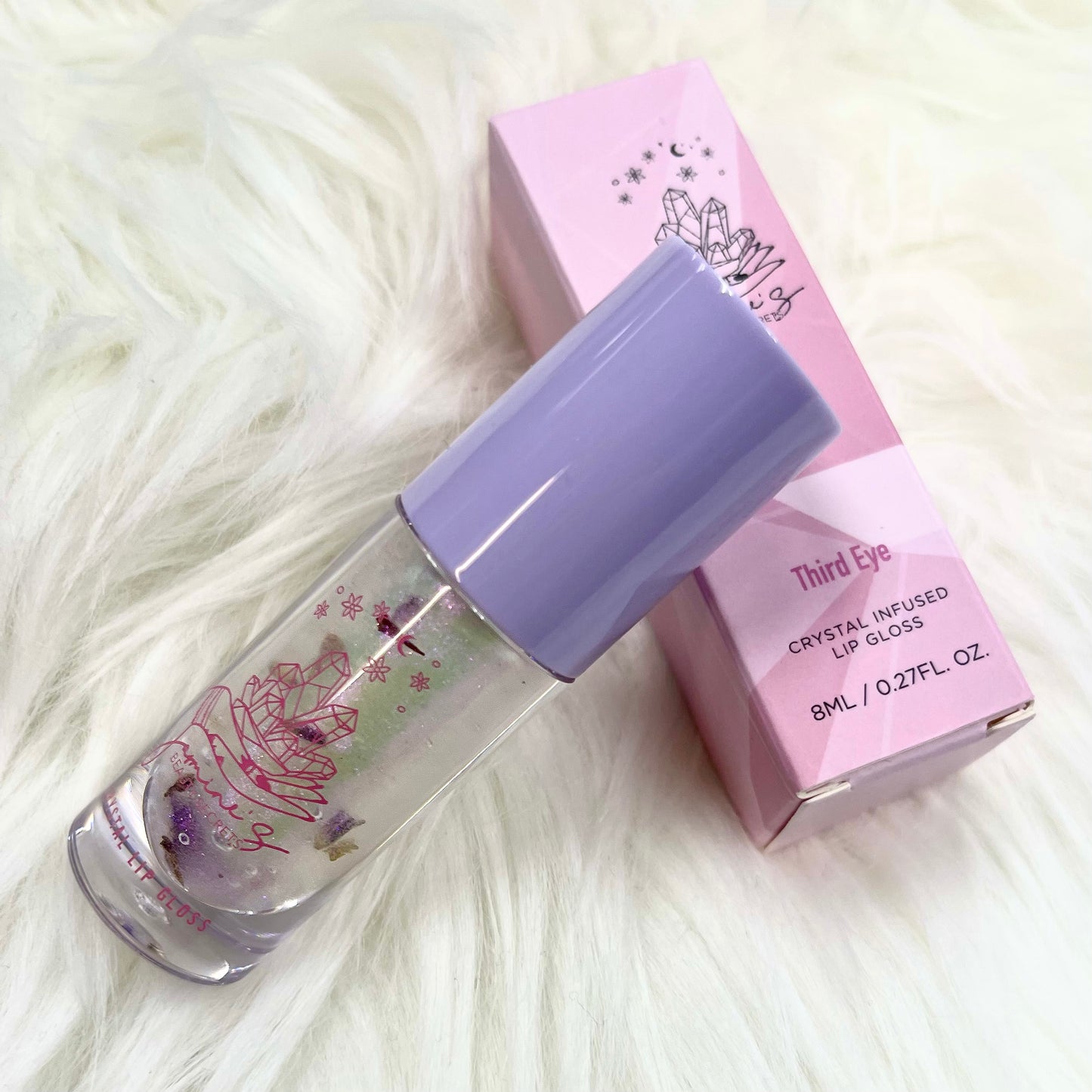 Crystal infused lipglosses